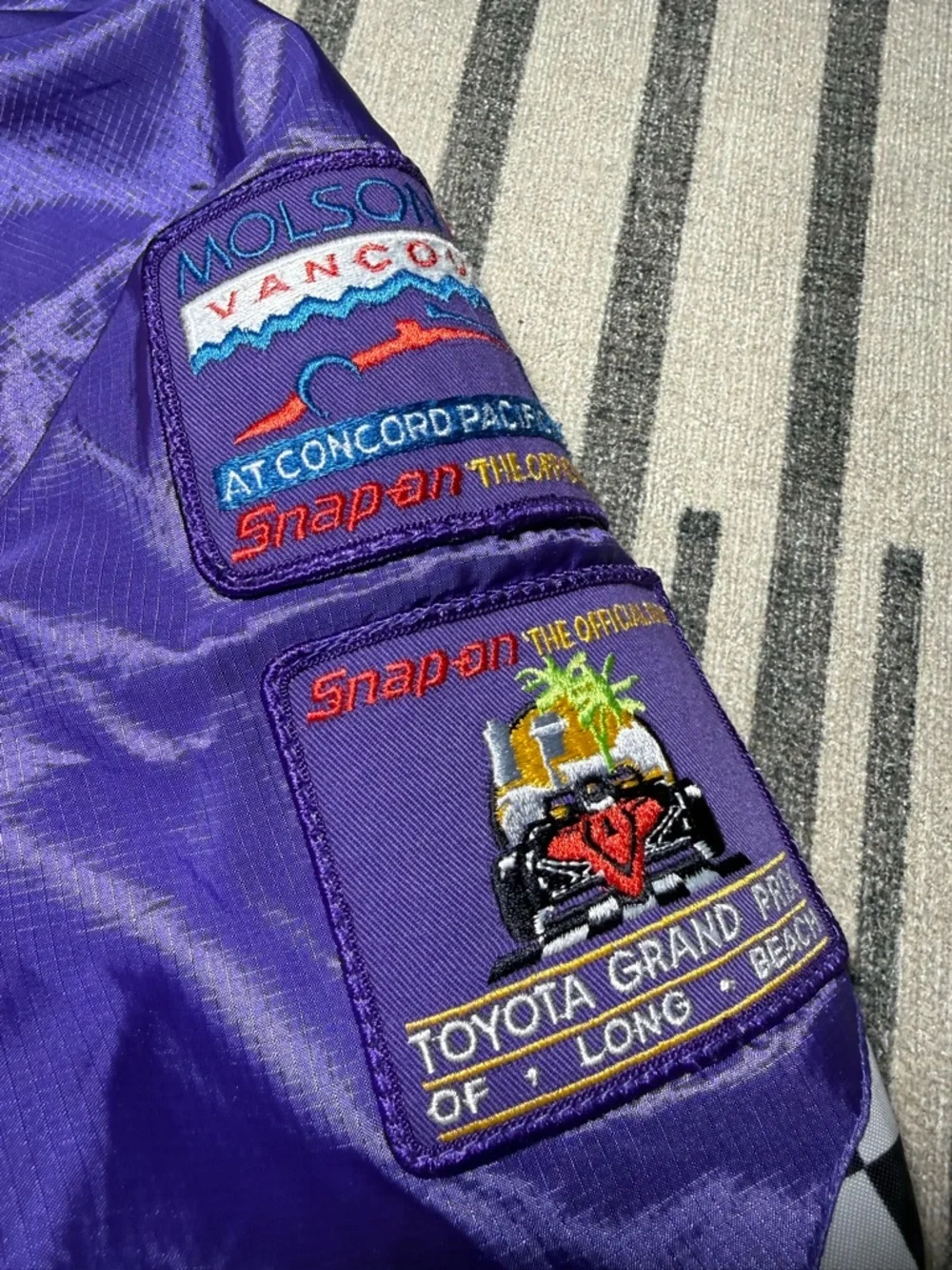 Vintage 90s Snap-On Motorsports Racing Windbreaker Jacket - Picture 4 of 8